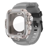 2 In 1เคส + สายนาฬิกา Apple ซีรีส์11 10 46มม. 45มม. 44มม. อุปกรณ์เสริมสำหรับ Iwatch Ultra 3/2/1 49มม