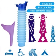 Portable Unisex Urinal Silicone Stand-Up Pee Funnel for Travel Travel Urine Bag Emergency Urine Bag
