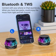 G300 New Style Magnetic Mini Colorful LED Bluetooth Speaker Portable Gift Waterproof Wireless Colorf