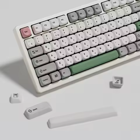 KBDiy Retro Russian Keycaps GMK 9009 PBT Keycap KOA Profile ISO MAC 7U 138 Keys For DIY Gaming Mecha