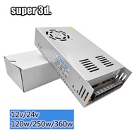 3d เครื่องพิมพ์ Switching Power Supply AC 110V 220V To DC 12V 24V 120W250W360W 5A10A15A20Aแหล่งจ่ายไฟ