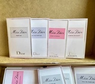 Miss DIOR Parfum, Eau de Parfum EDP, Rose N’Roses EDT, Blooming Bouquet EDT (1ml) spray perfume vapo