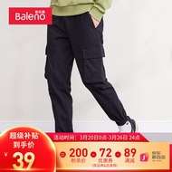 班尼路（Baleno）春季裤子男时尚休闲裤百搭简约修身轻薄弹力青少年舒适长裤子 000A-M023 M