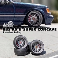 BBS RS II Super Concave 9mm Diecast Rims 1: Scale Stance Mini Scale