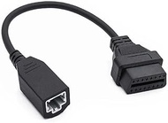 OBD2 3PIN to 16PIN Car Diagnostic Lead Cable Connector for Honda, Car Repair Tool Black 1FT/30cm