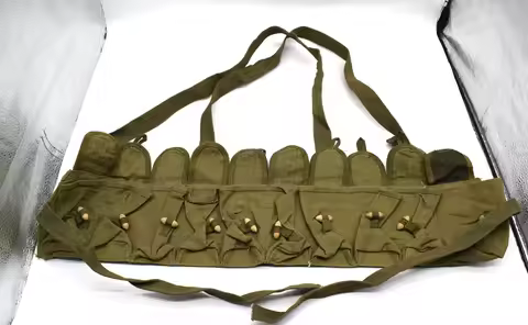 Surplus SKS Rifle 7.62mm 56 Chest Rig Bandolier Pouch 10 Pockets