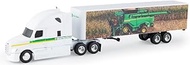 John Deere 1/64 Scale Freightliner Semi with X9 Combine Graphics Trailer