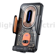 V88 120W Car Mount Phone Holder Intelligent Infrared Induction Air Vent Clip 15W Car Wireless Charge