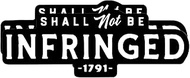 eDesign 2-Pack Shall Not Be Infringed 2nd Amendment Sticker Decal - 4 Inches - 2a Sticker for Car Tr