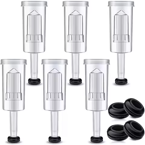Plastic Airlock Homebrew Airlock Set with Silicone Grommets for Preserving Brewing Making Wine Ferme
