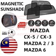 Mazda Magnetic Sunshade CX5 CX3 Mazda 2 Mazda 3 Mazda 6 sedan hatchback Accessories Automotive