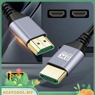 [Acatcool.my] 8K UHD Ver 2.1 HD TV Cable 48Gbps HD TV Cord HDMI-Compatible 2.1 for Computer TV