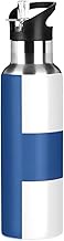 Finland Flag Insulated Water Bottle 20 Oz, BPA-Free Sport Water Bottle Insulated Leakproof Water Bot