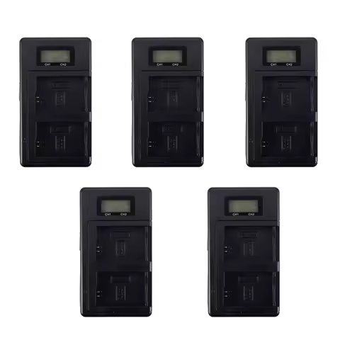 T82C Hot Sale-2X Np-Fw50 Camera Battery Charger Npfw50 Fw50 Lcd Usb Dual Charger For A6000 5100 A300