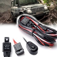 Car Driving Fog Light Fog Lamp Wiring Harness LED Work Light Cable wire 40A 12V Sport Light Wire Kit
