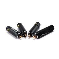 【Limited Quantity】 4pcs Coppercolor Rca-Be Beryllium Alloy Rca Plugs Audio Interconnect Cable Connector Plug Rca Adapter Jack