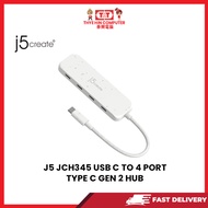 B05 J5 JCH345 USB C TO 4 PORT TYPE C GEN 2 HUB