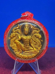 Phra Buddha Jatukam Ramathep Amulet of Wat Mahathat Woromaha Vihan BE2550Mid. Mold.中大模天神泽度金(富裕天神拾到金)