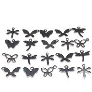 20PCS Mixed Stainless Steel Butterfly Dragonfly Charm Pendant DIY Charms Designer Charms for Bracele