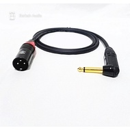 Canon xlr male jack audio cable 50cm-5 meters to Akai mono L 6.5mm jack