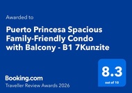 Palawan Twin-Bed Staycation with Balcony, FREE Pool , FREE Parking near Airport - B1 7Kunzite