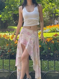 Lahv The Label - Valerie Asymmetric Skirt กระโปรงเอวต่ำระบาย (ซื้อเป็นเซ็ตกับเสื้อ Aster รับส่วนลด 1