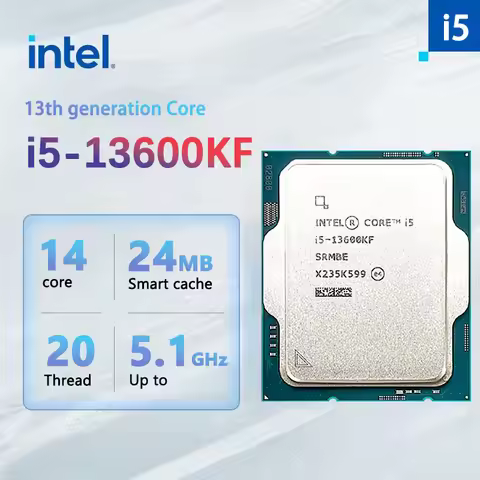 Intel Core i5-13600KF i5 13600KF 3.5 GHz 14-Core 20-Thread CPU Processor 10NM L3=24M 125W LGA 1700 T