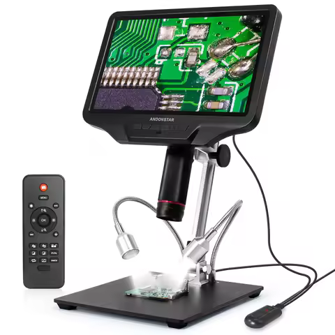 Andonstar AD407 HDMI Soldering Digital Microscope with 4MP UHD 7'' LCD Screen 270X Video Microscopes