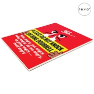 FUNNY CUTE DO NOT KNOCK, DO NOT DISTURB, DND WARNING & INSTRUCTION & NOTICE SIGN