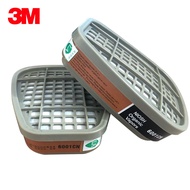 3M 6001 2ชิ้น/เซ็ต กล่องกรองเหมาะสำหรับ6800 6200 7502หน้ากากป้องกันแก๊สพิษเครื่องช่วยหายใจสามารถใช้ในสีสเปรย์/ฝุ่น/กรด/สภาพแวดล้อมก๊าซอินทรี