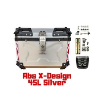 Top Box ABS NottyBoy X-Design 45L Black Waterproof Solid Abs Universal Base Plate Box