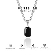 PROJECT NINETYSEVEN - OBSIDIAN Necklace - Men's Necklace Premium Anti-RustWanita