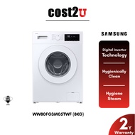 Samsung 8KG Inverter Front Load Washing Machine | WW80FG3M05TWF (Washer Mesin Basuh Cuci 洗衣机)