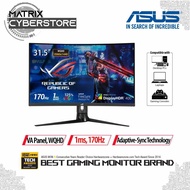 ASUSROG Strix XG32VC Gaming Monitor 31.5" , WQHD (2560 x 1440), 170Hz* (Above 144Hz), 1ms MPRT, FreeSync Premium Pro