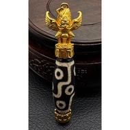 0702九眼大鹏天珠项链0702 Nine Eyes Dapeng Dzi Necklace