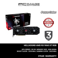 POWERCOLOR HELLHOUND AMD RADEON RX 9060 XT 8GB GDDR6 GPU GRAPHIC CARD 3YR WARRANTY