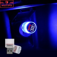 Audi Car Interior Mini USB Atmosphere LED Light Party Portable Plug Lamp For B7 B8 B5 Q3 RS3 A3 8l A1 Q5 TT mk2 A6 C7 C6 Q7 A5 A4 Accessories