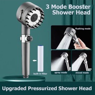 SG High Pressure Detachable Handheld Shower Head Set 3 Mode Bathroom Sprayer One Button Stop Original