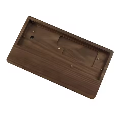 60% GH60 61 64 Minila Wooden Case | Walnut Bamboo Wood Wrist Rest 2 in 1 Case | For MX Mechanical Ke