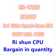 E3-1220 E3 1220 3.1 GHz Quad-Core Quad-Thread CPU Processor 8M 80W LGA