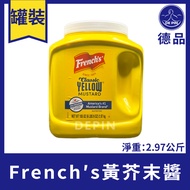 Ready Stock Depin Masterpack <unk>'s Yellow Mustard Sauce 2.97kg Yellow Mustard Mustard Sauce Season
