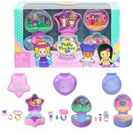 Surprise Doll Polly Pocket Collector Dolls  Compact Playset Heritage Ring Box 3 Pack Keepsake Collec