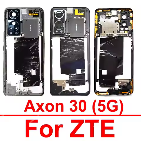 Middle Frame Bezel Plate For ZTE Axon 30 5G A2322, A2322G Middle Housing Frame Holder with Camera Le