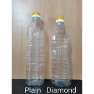 Botol kosong / Empty mineral water bottle / 1000ml / 1ltr /Round/Square