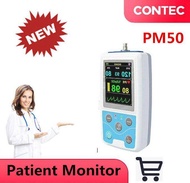CONTEC PM50แบบพกพาความดันโลหิต NIBP/Spo2ผู้ป่วย Monitor + ข้อมือ + Probe + พีซีซอฟแวร์ FDA &amp; CE