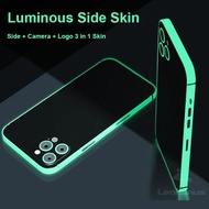 （Great. Cell phone case）Luminous Frame Skin for iPhone 13 12 Pro Max Border Wrap Glow in Dark Side Film Cover Protector Ultra Thin Matte Sticker