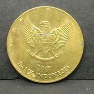 Uang Logam Kuningan Koin Coin Mahar Nikah Rp 500 Lima Ratus Rupiah Melati Kecil Tahun Emisi 2001 (Dijamin Asli)
