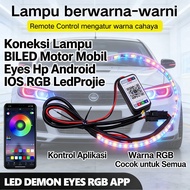 ANDROID CAR LED MEETING BLUETOOTH DETECTOR DEMON RGB MOTORCYCLE LIGHT CONNECTION