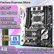 Kkde LGA2011-3 X99-S3 Szmz เซ็ต Spel Moederbord Met Cpu Xeon E5 2680 V3 Cpu En 4*8Gb 2133Mhz อีซีซีอาร์อีจี Combo Ddr4 Placa Ram
