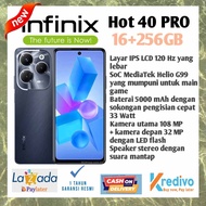 infinix hot 40 pro  ram 16+256 GB (gaming boster)  garansi resmi 1 tahun